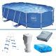Swing Pool Set Metal Frame zwembad - 488x305x107cm