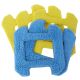 Microvezeldoeken (3x geel + 2x blauw) - voor Hobot 268/288/298