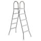 RVS zwembadtrap Deluxe A frame - 2 x 4 treden